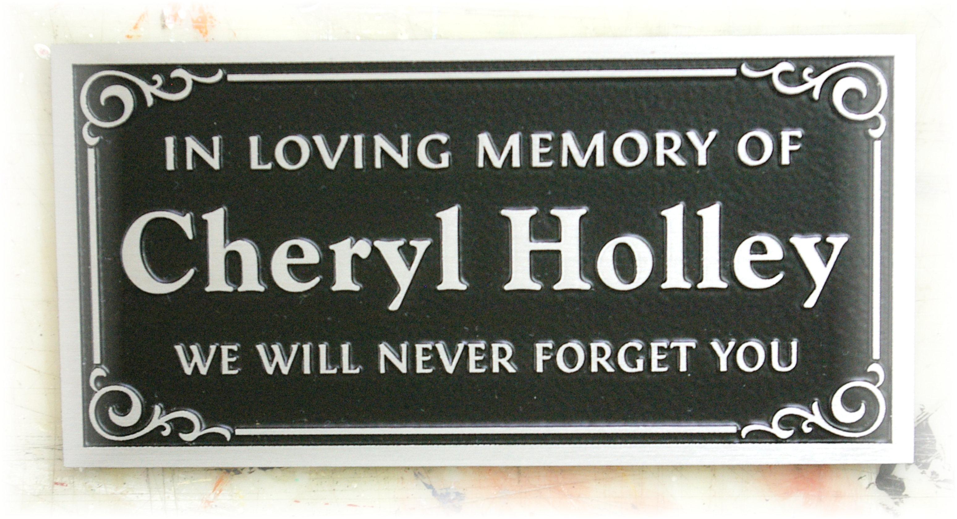 Cheryl Holley bronze plaque
